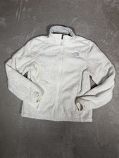 The North Face Women s Full Zip Jacket White Solid Logo Pockets Long Sleeve S