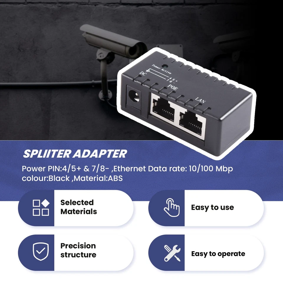 Poe Splitter Poe Injector Rj45 Dc 5.5Mm x 2.1Mm Input Passive Poe Injector3439 - Image 4 of 4