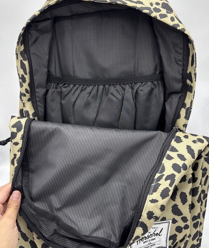 Herschel Classic Leopard Waves XL Backpack 30L Zipper, Pocket Water Bottle NWT - Picture 5 of 5
