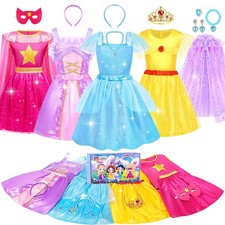 Princess Dresses for Girls, Princess Dress Up Clothes Little Girls Princess C...