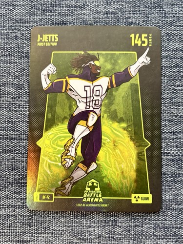 2025 Bo Jackson Battle Arena ‘J-Jetts’ Justin Jefferson Glow Battlefoil #BF-72