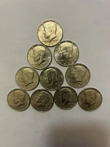 1968 Unc. Kennedy Silver Half Dollar Lot 40% Silver