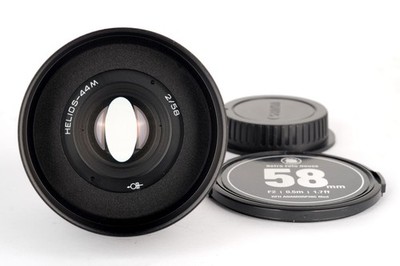 HELIOS 44 2/58mm Cine lens Canon EF mount *ANAMORPHIC BOKEH*
