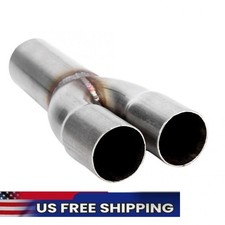 Ss Exhaust Merge Collector Dual 1.5 Id Inlet To 1.75 Od 2 Into 1 Header Pipe