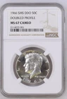 1966 SMS DDO Kennedy Half Dollar NGC MS67 Cameo