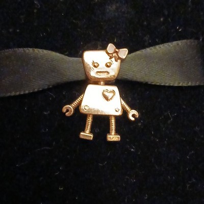 (1470) Pandora 14kt Roségold Plt Silber Ale S925 Bella Bot Animierter Körper Charm