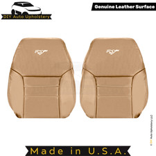 1994-1998 Fits Ford Mustang Genuine Leather Front Top Seat Covers Saddle