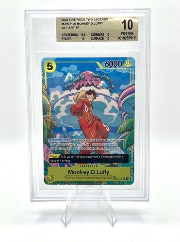 Monkey.D.Luffy (TR) OP07-109 Two Legends Foil TREASURE RARE BGS 10