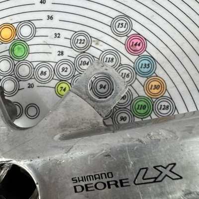 H.K.　シマノ 中古　M70903-3 Vintage Shimano Deore LX FC-M563 Crankset 175mm 94 BCD Triple