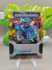 2023 Panini Chronicles Draft Picks Gold Ice Prizm Dontario Drummond #SS-DDR Auto