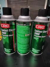 2 Cans Of 03150 CRC Contact Cleaner 2000 Precision Cleaner. No Flash Point