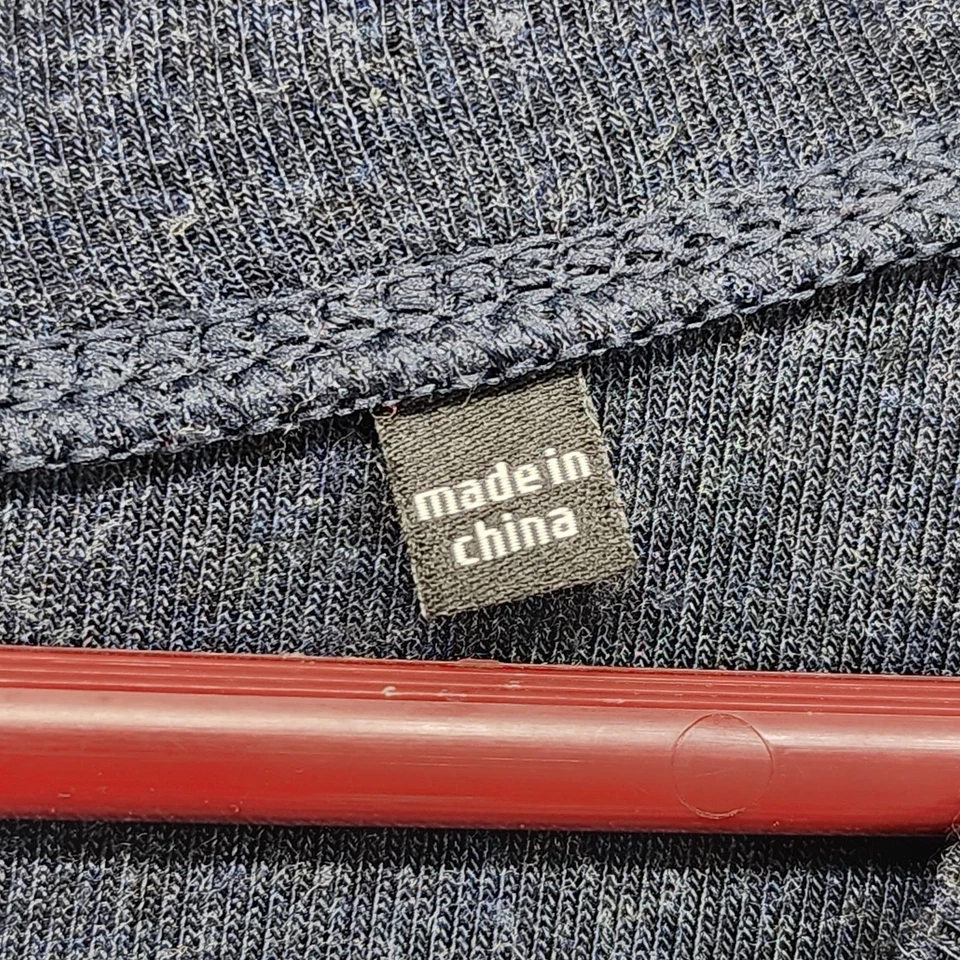 Cabi Top Mujer L Azul Jaspeado Serenidad Cuello en V Manga Larga Pullover Informal Foto 4 de 4