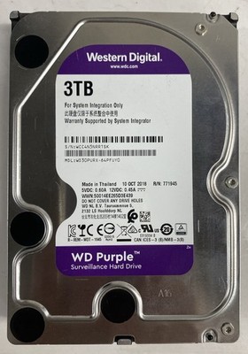 Western Digital Purple 3TB 5400 RPM 3.5 inch WD30PURX Surveillance Drive DVR