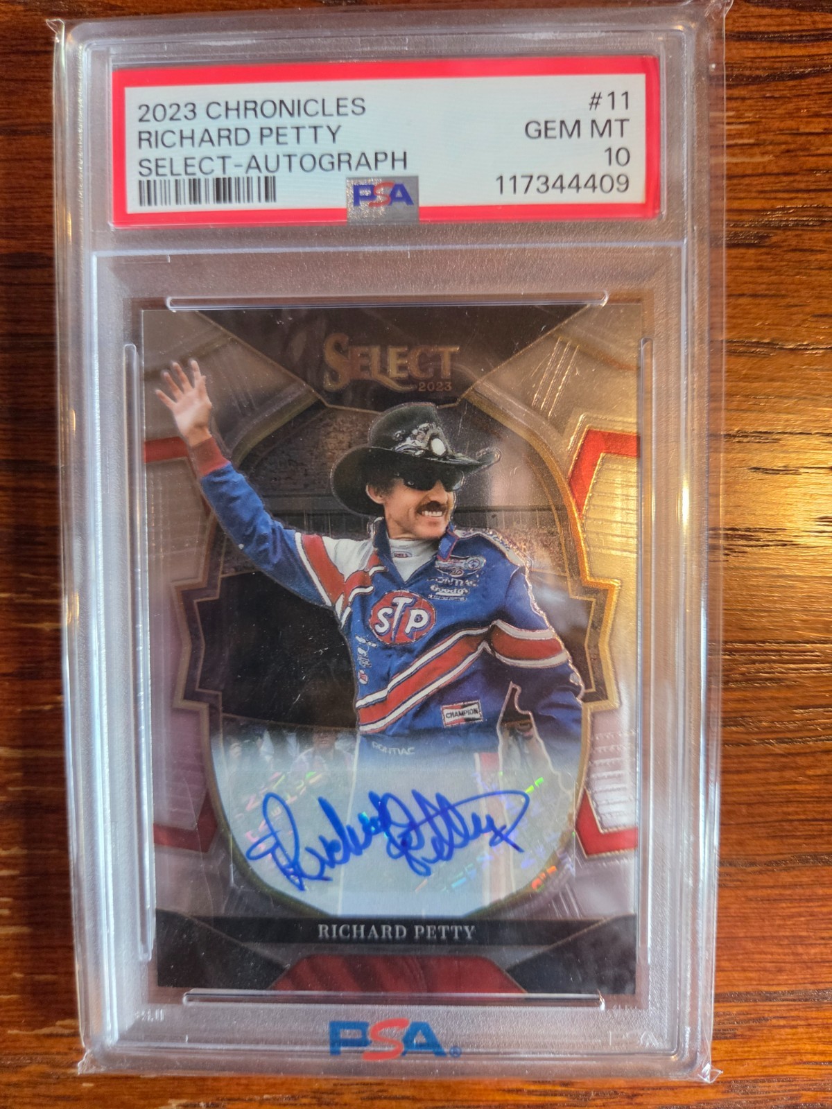2023 Select Prizm Richard Petty On Card Autograph Auto PSA 10 GEM MINT POP 1