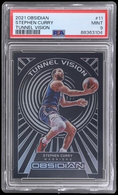 2021-22 Panini Obsidian Stephen Curry #11 PSA 9 Tunnel Vision 42/99 Basketball