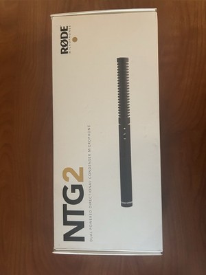 Rode NTG2 Dual Power Shotgun Condenser Microphone, High Pass Filter, Wired