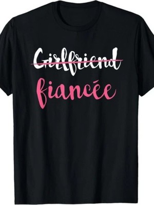 New Couple Engagement Just Engaged T-Shirt Girlfriend Fiancee Gift Unisex T-Shi