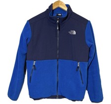 The North Face Fleece Jacket YOUTH Size Large Denali Polartec Full Zip Blue