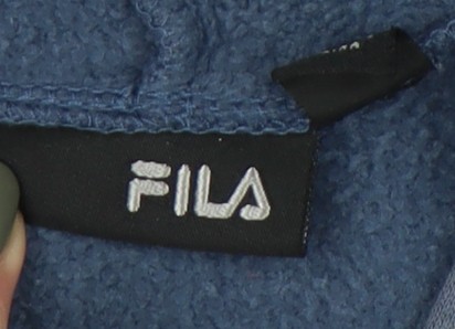 Felpa con cappuccio pullover blu Fila ragazzo Taglia 4