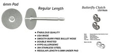 Earstuds: 144 x 6mm USA Studs - Butterfly Clutch