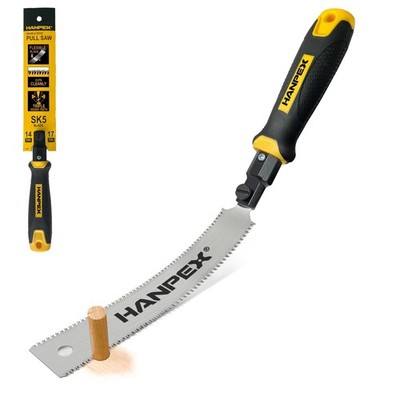 Mini Japanese Double Edge Pull Hand Saw 7'' - SK5 Flush Cut Woodworking With F...