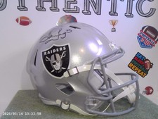 Howie Long Signed Raiders Replica Helmet Beckett COA