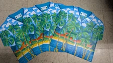 Lot Of 4 Paradise Cove Hawaiian Shirt Placemats