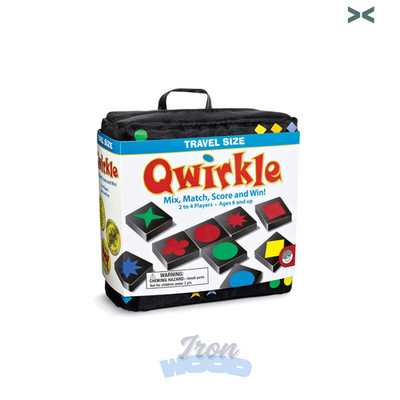 NEW - Travel Size Qwirkle Game by MindWare  Mix Match Ages 6 + Family Fun!