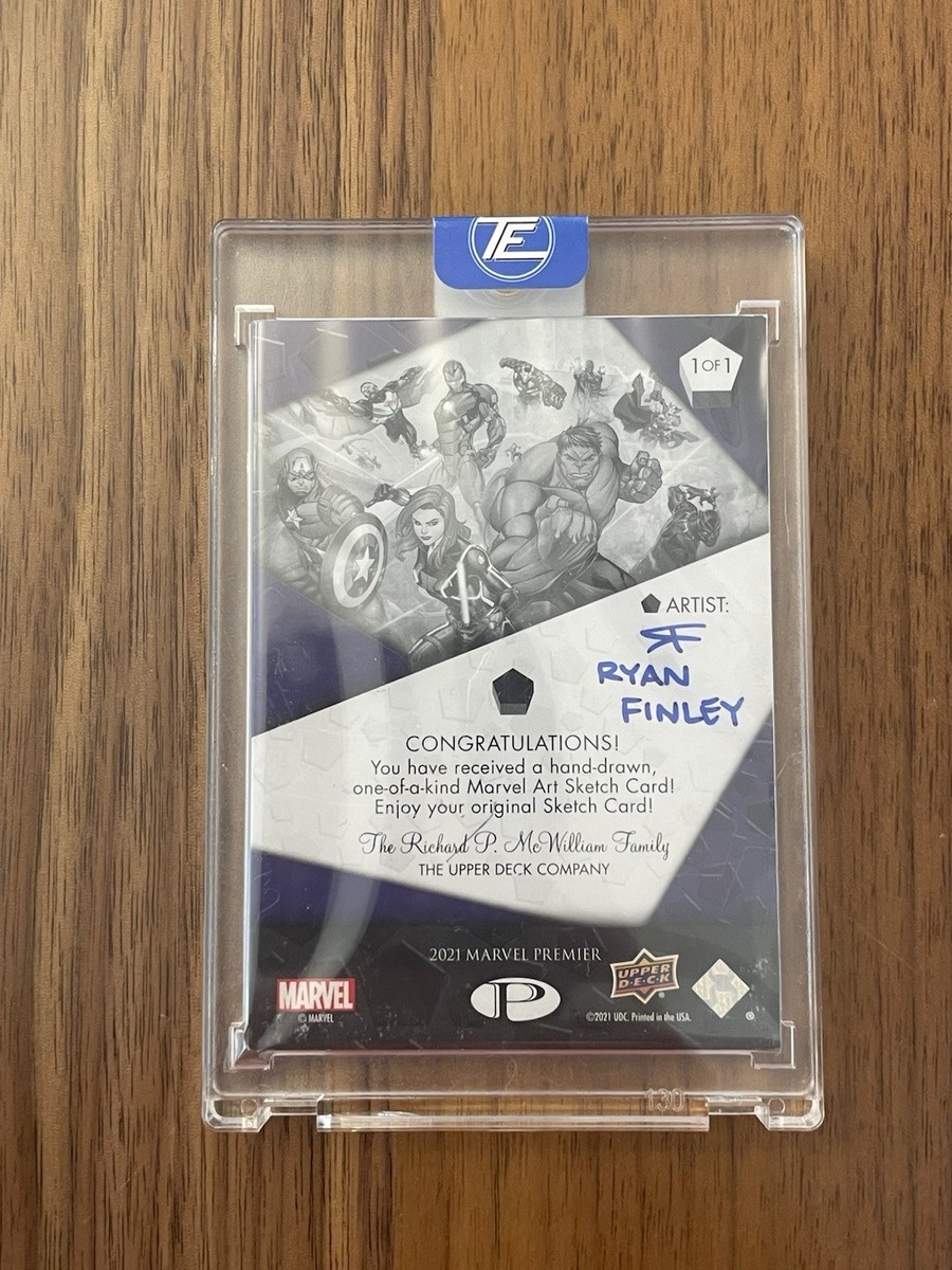 1 of 1 Upper Deck Marvel Deadpool Sketch Card with Autograph From