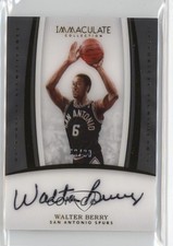 2016-17 Panini Immaculate Historical Significance 40/99 Walter Berry Auto 1oa8