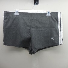 VTG MacGregor Mens Medium Running Shorts Gray 3 Striped Lined 80s 90s Retro