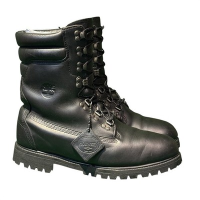 Timberland Black 40 Below Super Boot Horween Leather Boot 8'' 8 Inch Men Size 12