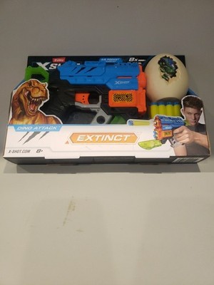 Dart Gun with Foam Darts. Zuru X-Shot Extinct Dino Attk Sgl Barrel goes 98 ft