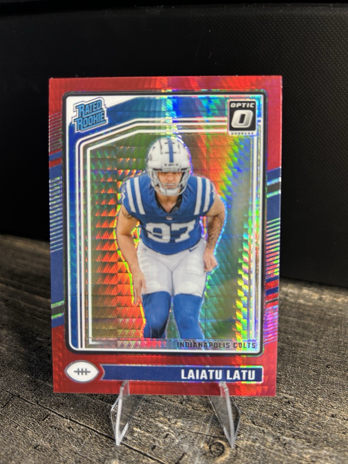 2024 Panini - Donruss Optic - Laiatu Latu #267 - Red Hyper Rated Rookie - MINT