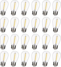 Shatterproof,Waterproof S14 String Light Bulbs,Led Patio Lights Outdoor Waterpro