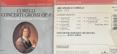 Arcangelo Corelli Concerti Grossi (Tafelmusik Baroque Orchestra). CD