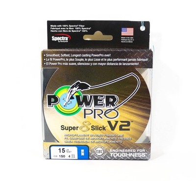 Power Pro Super 8 Slick Version 2 Spectra Linie 15lb by 150yds Blue (7847)