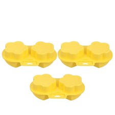 3pcs micro-ondes cuit à la vapeur moule de moules coeur de la fleur de fleur de
