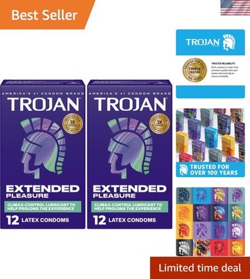 Extended Pleasure Climax Control Condoms   24 Count for Prolonged Performance