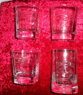 WHISKY GLÄSER - 3X JACK DANIELS - 1X JIM BEAM - NEUWERTIG