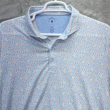 Johnnie-O Shirt Mens 2XL Briley pattern AOP print performance top shelf Golf
