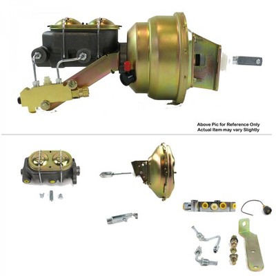 1967-1969 Chevy Camaro FW Mount Pwr 11'' Single Brake Booster Kit LS Disc / Disc 