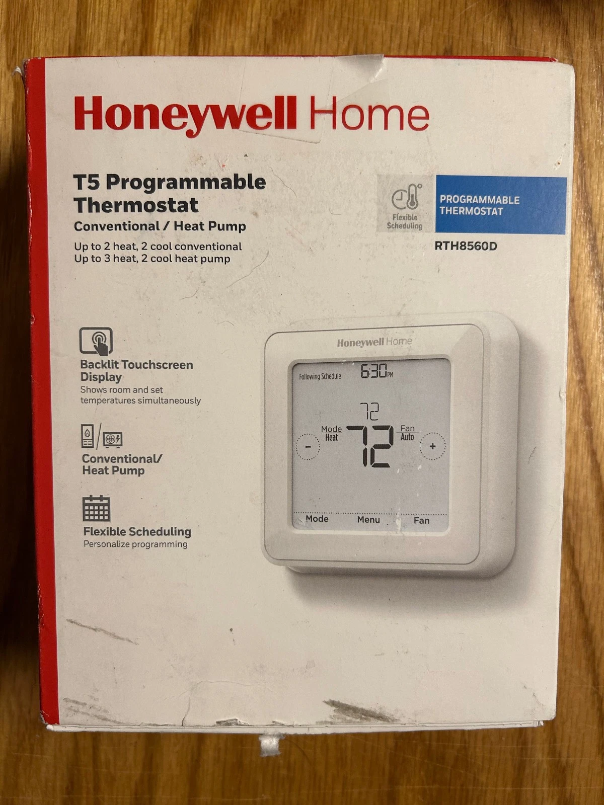 Honeywell T5 (RTH8560D) 7 Day Programmable Thermostat