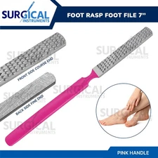 Foot Rasp Foot File 7” Double-Sided Corn Removers for Toes Foot German Grade