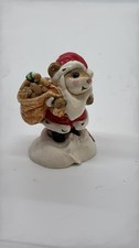 Vintage 1979 Annette Petersen Wee Forest Folk Santa Mouse Figurine