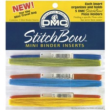 DMC Stitch Bow Mini Binder Insert Multicolor Craft Storage Travel Accessory