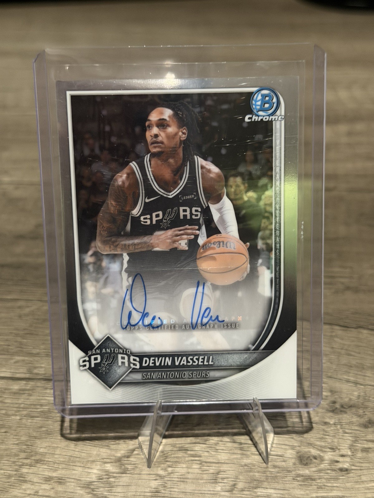 Topps Bowman 2025-26 Devin Vassell Spurs Chrome Autographs Auto #BCA-DV
