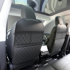 2 Pack Kick Mats Back Seat Protector Seat Back Protector for Kids Feet Car