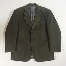Thomas Hill Ltd Corduroy Blazer Mens Large Olive Green Excellent Hand Tailored