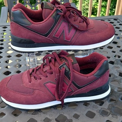 Mens size 11- New Balance 574 Burgundy